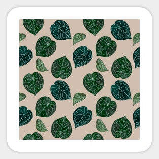 Tropical leaves pattern Sticker